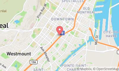 map, ''The Argyle Collection'' Furnished Apartments in Downtown Montreal