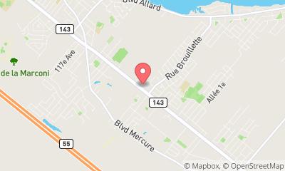 map, Drummondville Marine