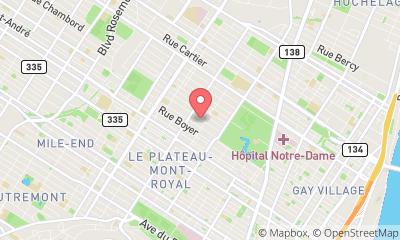 map, Vespa Montréal Piaggio