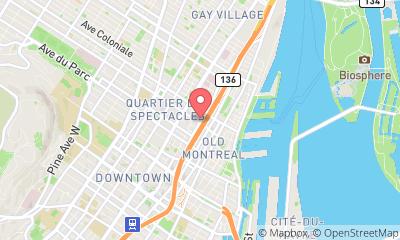 map, Holiday Inn Montreal Centreville Downtown