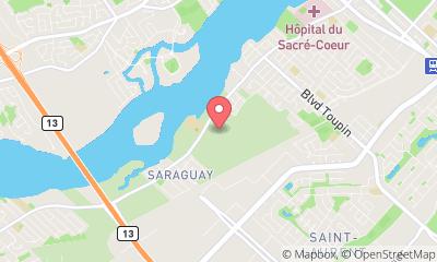 map, Bois-de-Saraguay Nature Park