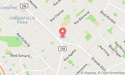 map, IGA Extra Marché du Faubourg Inc. Greenfield Park.