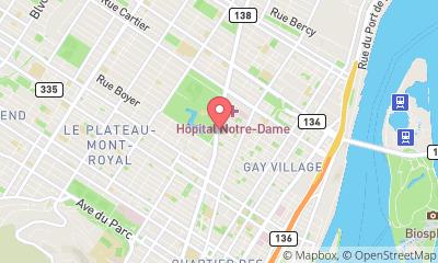 map, Gîte du Parc Lafontaine