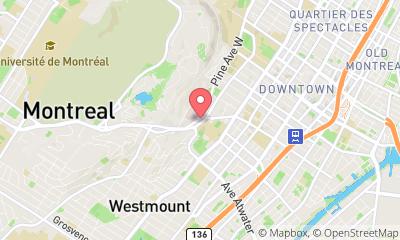 map, DownTown McGill Guy Bed & Breakfast