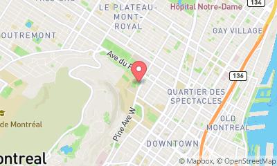 map, McGill Athletics and Recreation
