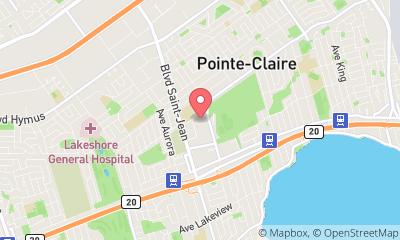 map, Pointe-Claire Aquatic Center