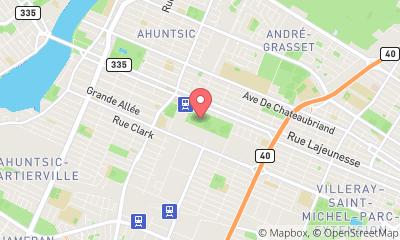 map, Ecole de Rugby des Gaulois de Montreal