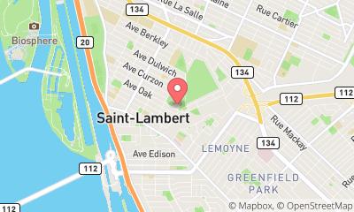 map, St-Lambert Curling Club