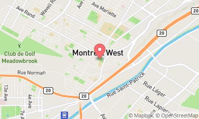 map, Montreal West Curling Club