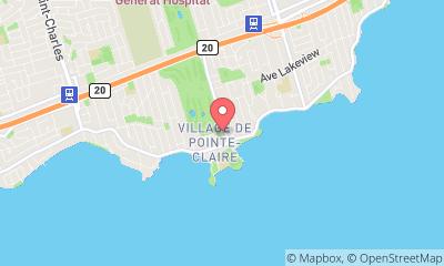 map, Pointe-Claire Curling Club