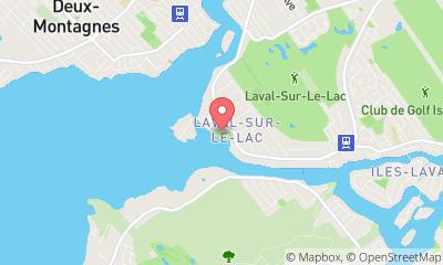 map, Club de curling Laval-sur-le-Lac