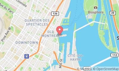 map, Croisières AML Montréal Billetterie