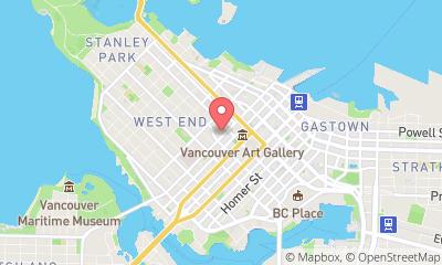 map, Sutton Place Hotel Vancouver