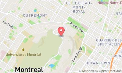 map, Belvédère Camillien-Houde