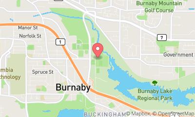 map, Burnaby Lake Rugby Club