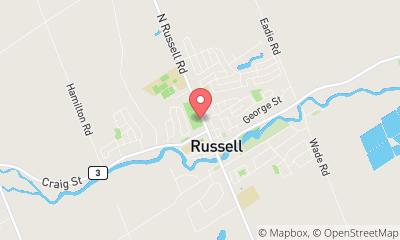 map, Russell Curling Club