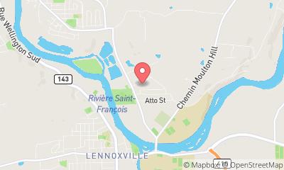map, Lennoxville Rifle Club