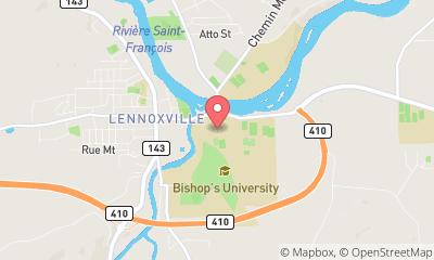 map, Foreman Art Gallery of Bishop's University