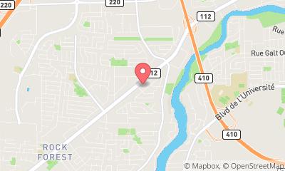 map, Club Boxing De Sherbrooke