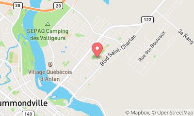 map, Association De Tennis St-Charles-De-Drummond