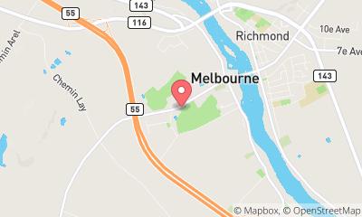 map, Club de Golf Richmond-Melbourne Inc