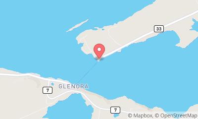 map, Glenora Ferry - Adulphustown Dock