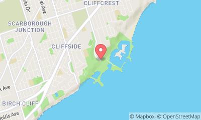 map, Bluffer's Park Beach