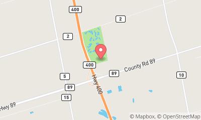 map, Toronto North / Cookstown KOA Holiday