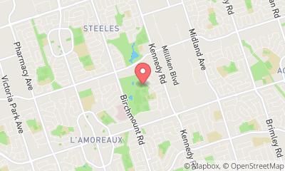 map, L'Amoreaux Tennis Centre