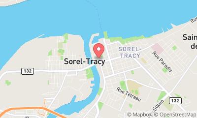 map, Club Boxing Lion Pierre-De Saurel