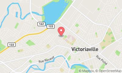 map, Club de Curling Laurier