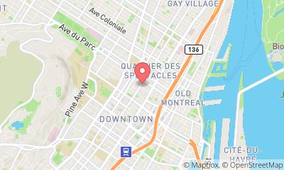 map, Partenariat du Quartier des spectacles