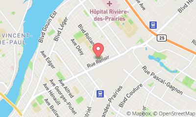 map, Patinoire Bleu Blanc Bouge de Montréal-Nord