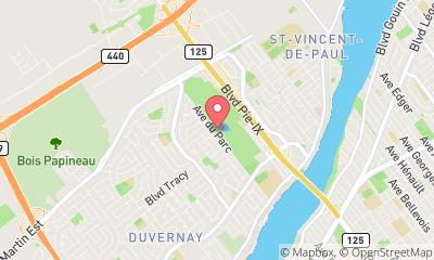 map, Patinoire du centre de la Nature