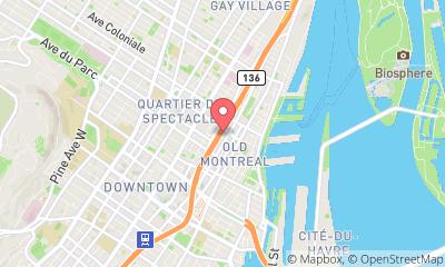 map, Palais des congrès de Montréal