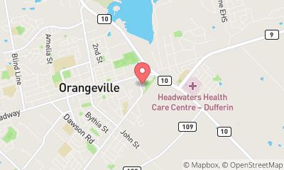 map, Orangeville Fairgrounds