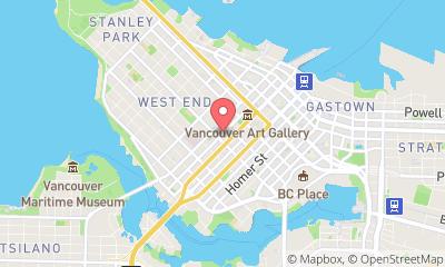 map, Hornby Street False Creek Aquabus Ferry