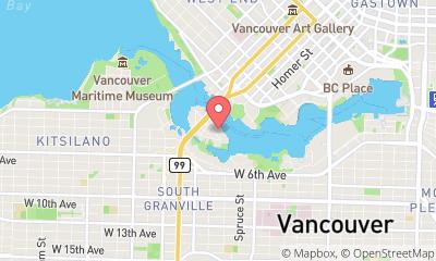 map, Granville Island False Creek Aquabus Ferry