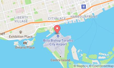 map, Billy Bishop Toronto City Airport Terminal
