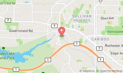 map, Burnaby Cariboo RV Park and Campgrounds Vancouver