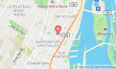 map, Résidences universitaires UQAM