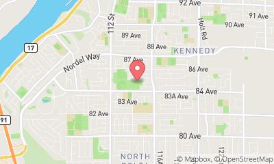 map, Delta Thistle Curling Club