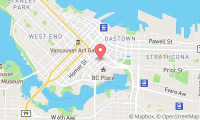 map, Sandman Hotel Vancouver City Centre