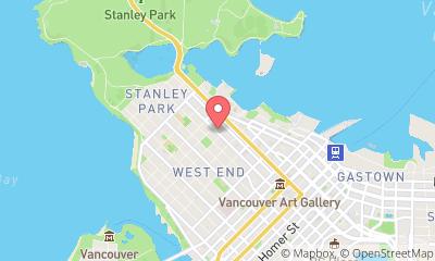 map, Riviera Hotel on Robson