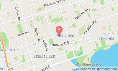 map, Vive Fitness 24/7 Gerrard Toronto