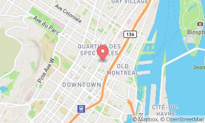 map, Courtyard by Marriott Montreal Downtown