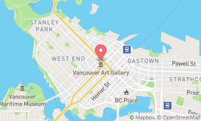 map, Absolute Spa at Fairmont Hotel Vancouver