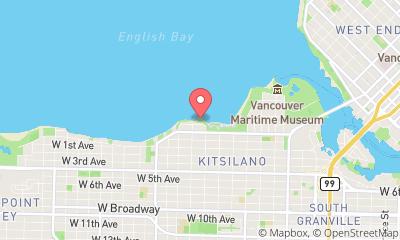 map, Kitsilano Yacht Club