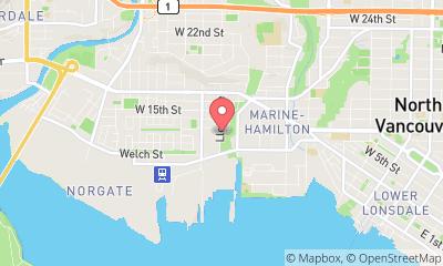 map, North Vancouver Tennis Centre