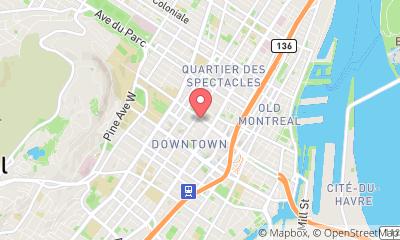 map, Renaissance Montreal Downtown Hotel